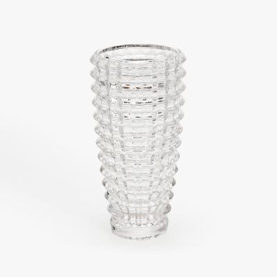 Pressed glass vase